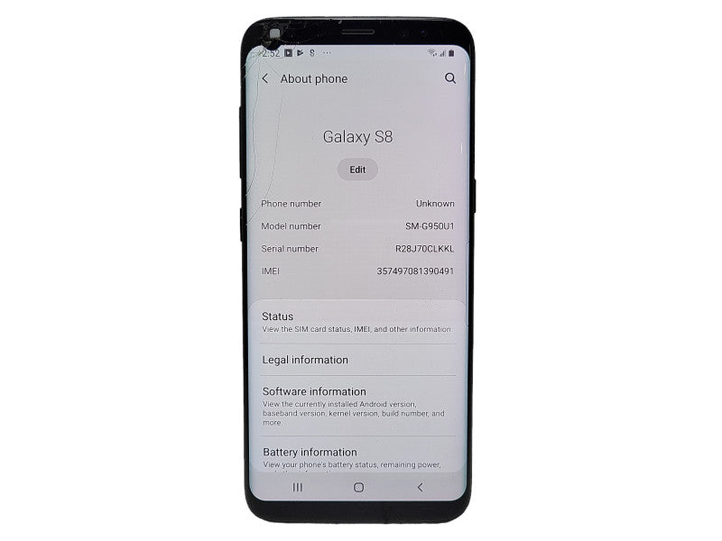 Samsung Galaxy S8 64GB (SM-G950W) - READ $