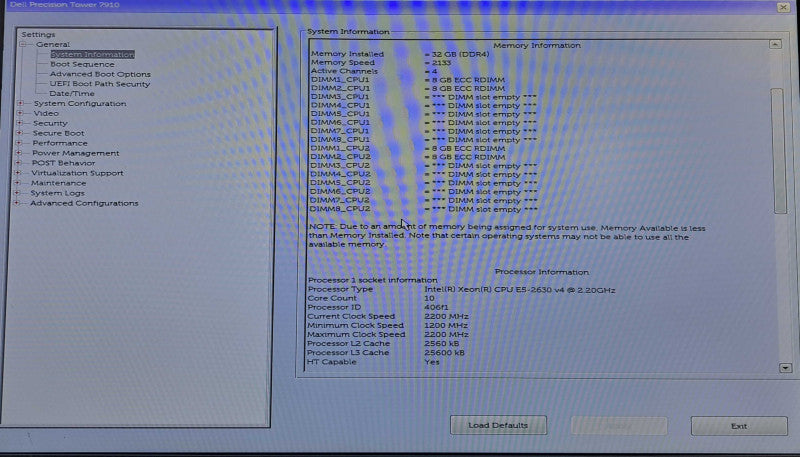 Dell Precision T7910| 2x Xeon E5-2630 v4 @2.2GHz 10C, 32GB DDR4, Quadro M2000