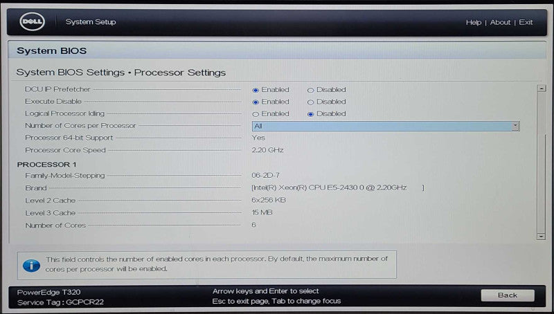Dell PE T320, Xeon E5-2430 0 2.20GHz, 16GB RAM, PERC H710, 2x 750w PSU