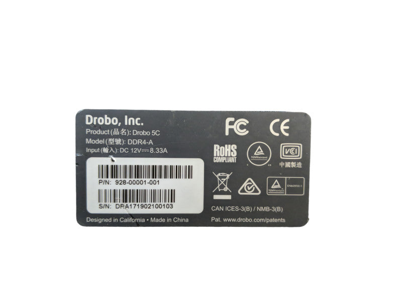 Drobo 5C DDR4-A 5-bay USB-C Direct Attached Storage Enclosure | No HDD *READ*