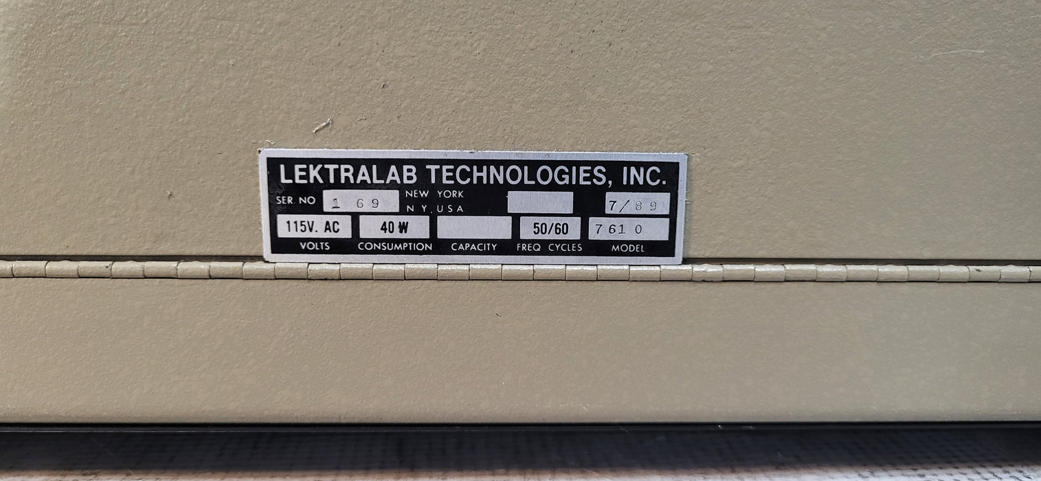 Lektra 7610 Memory Color Analyzer Darkroom