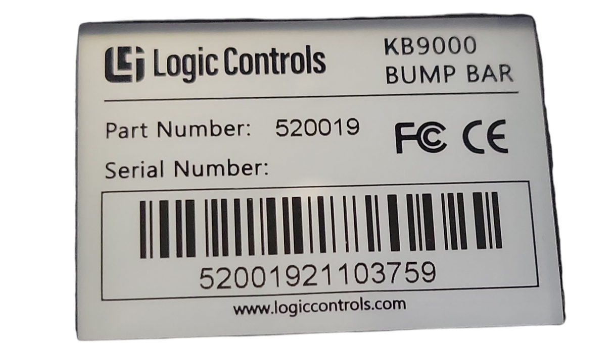 Logic controls 15.6" Touch Screen 630037 LE1015W-J with KB9000 Bump Bar