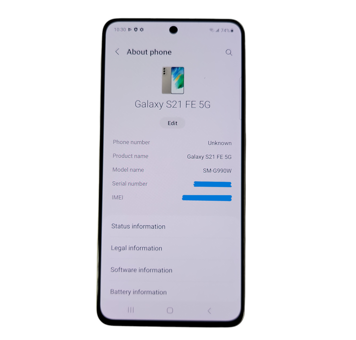 Samsung Galaxy S21 FE 5G - Olive - 128GB [SM-G990W | B]
