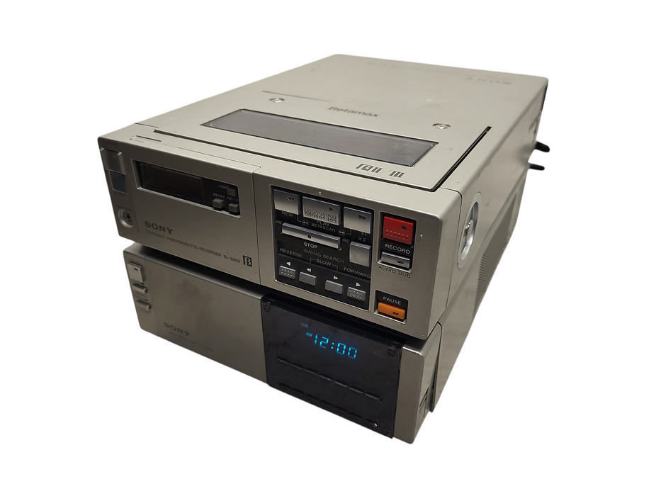 Sony Portable Videocassette Recorder SL-2000 Betamax & TT-2000 Tuner