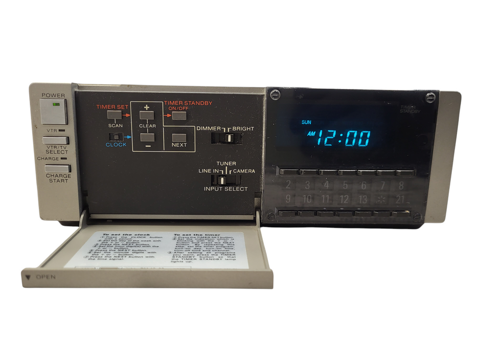 Sony Portable Videocassette Recorder SL-2000 Betamax & TT-2000 Tuner