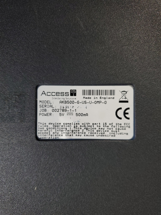 Access IS AKB500-G-US-U-OMP-0 Magstripe Keyboard