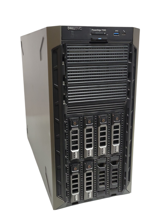 DELL PE T340, Xeon E-2226G 3.40GHz, 64GB DDR4, PERC H730P 6x 4TB SAS HDDs 2x PSU