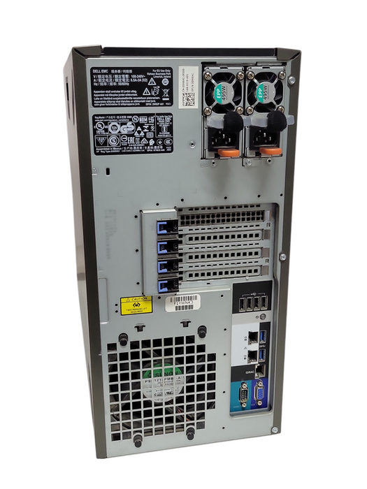 DELL PE T340, Xeon E-2226G 3.40GHz, 64GB DDR4, PERC H730P 6x 4TB SAS HDDs 2x PSU