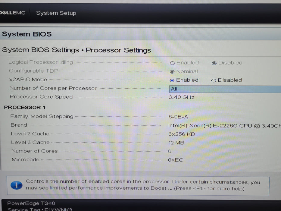 DELL PE T340, Xeon E-2226G 3.40GHz, 64GB DDR4, PERC H730P 6x 4TB SAS HDDs 2x PSU