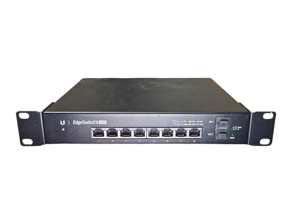 Ubiquiti EdgeSwitch 8 - 8-Port Gigabit PoE+ Switch with 2 SFP - ES-8-150W