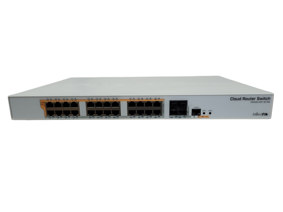 MIKROTIK CRS328-24P-4S+RM | 28-Port Gigabit PoE+ L2/L3 Switch/Router 10GSFP+ REA