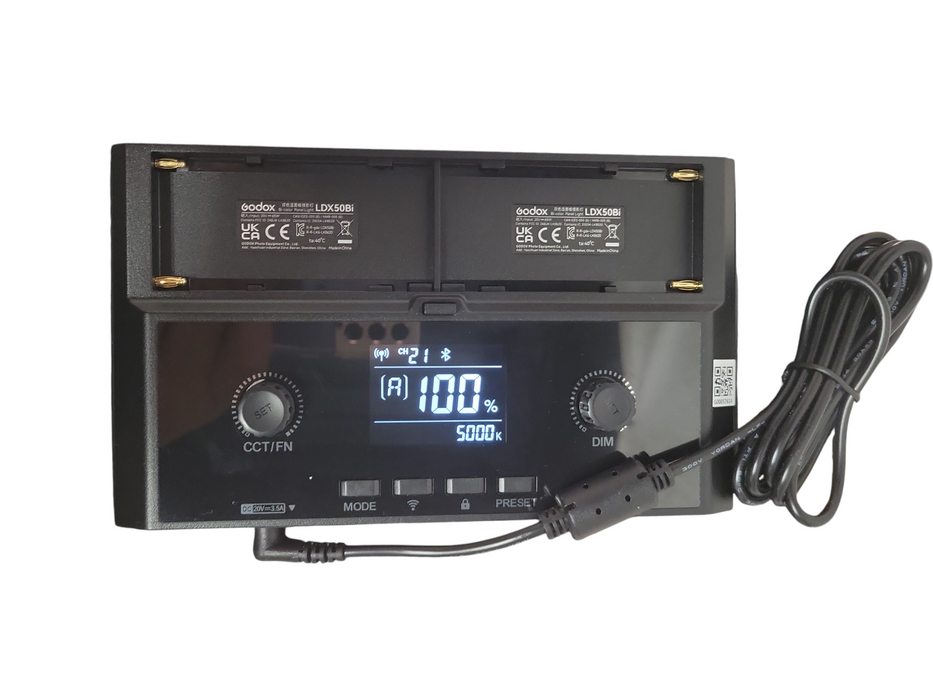 Godox LDX100Bi Bi-Color LED Light Panel, No battery, READ