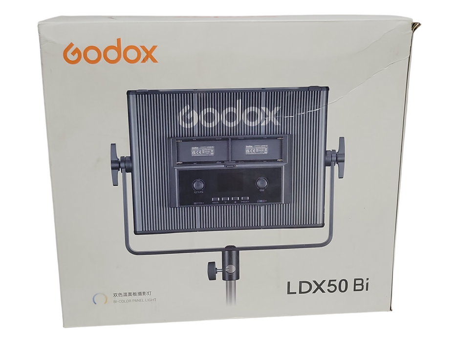 Godox LDX100Bi Bi-Color LED Light Panel, No battery, READ
