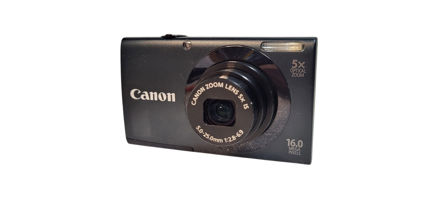Canon PowerShot A3400 IS Compact Digital Camera W/ Battery & Carry On Bag