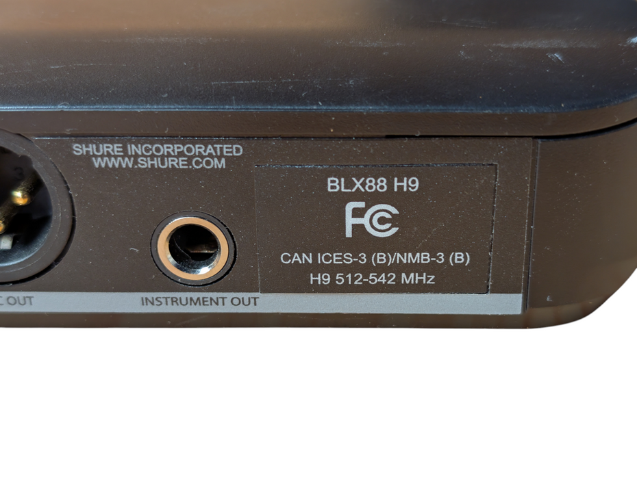 SHURE BLX88 H9 512-542 MHz dual-channel UHF wireless receiver