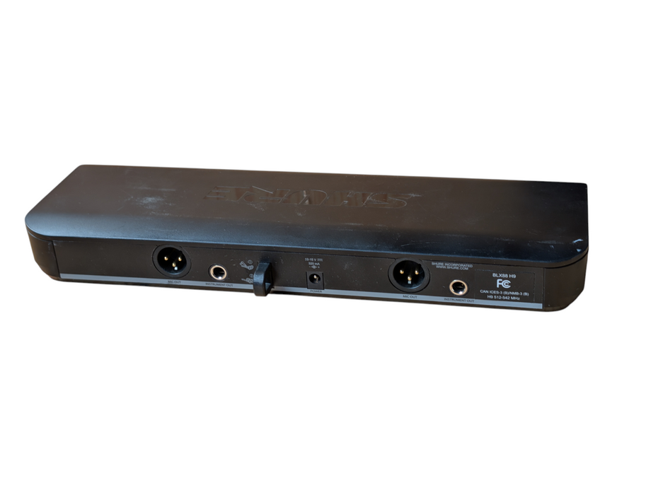 SHURE BLX88 H9 512-542 MHz dual-channel UHF wireless receiver