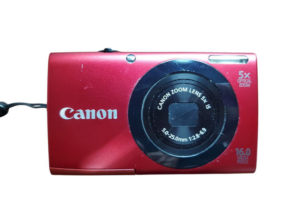 Canon PowerShot A3400 IS 16.0MP Digital Camera w/ Battery