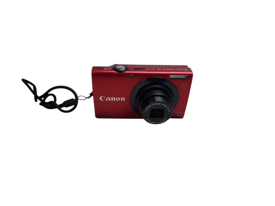 Canon PowerShot A3400 IS 16.0MP Digital Camera w/ Battery