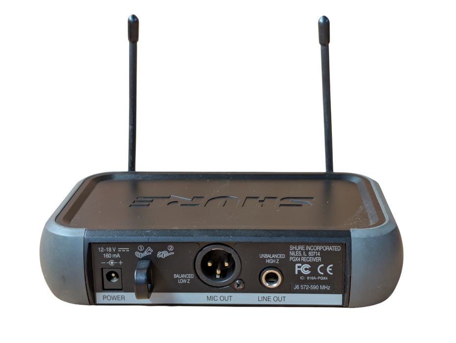SHURE PGX4 J6 UHF Wireless Receiver 573–590 MHz