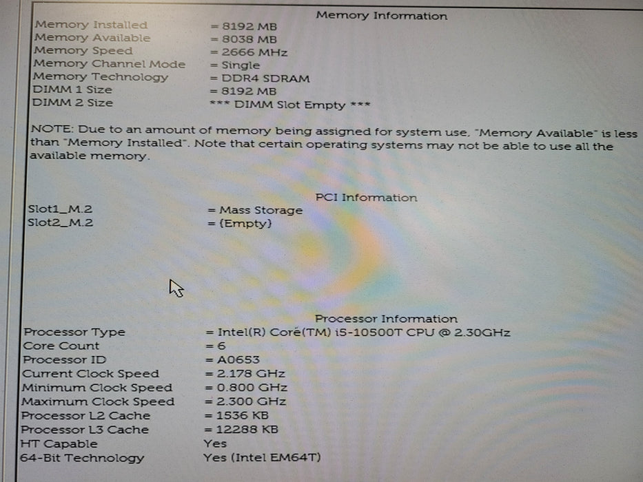 Dell OptiPlex 3090 | i5-10500T @2.30GHz 8GB DDR4 256GB NVMe