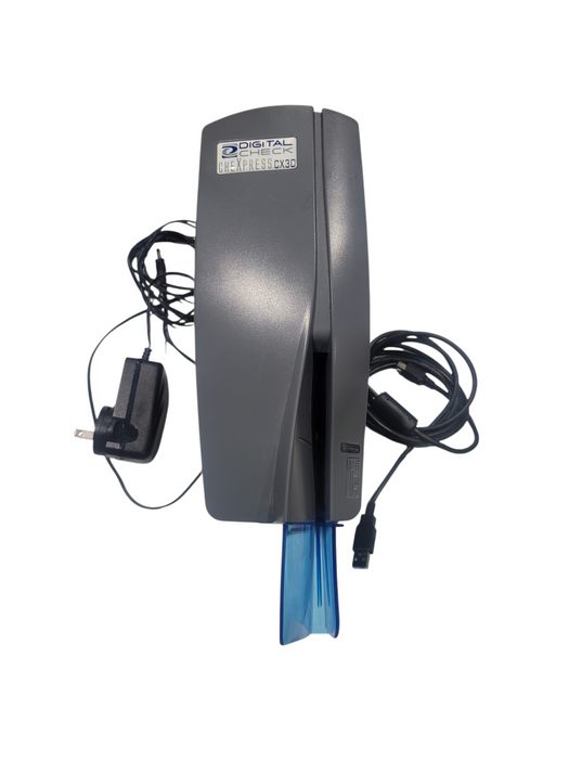Digital Check CheXpress CX30 Check Scanner 152000-02 w/ AC Adapter & USB cable