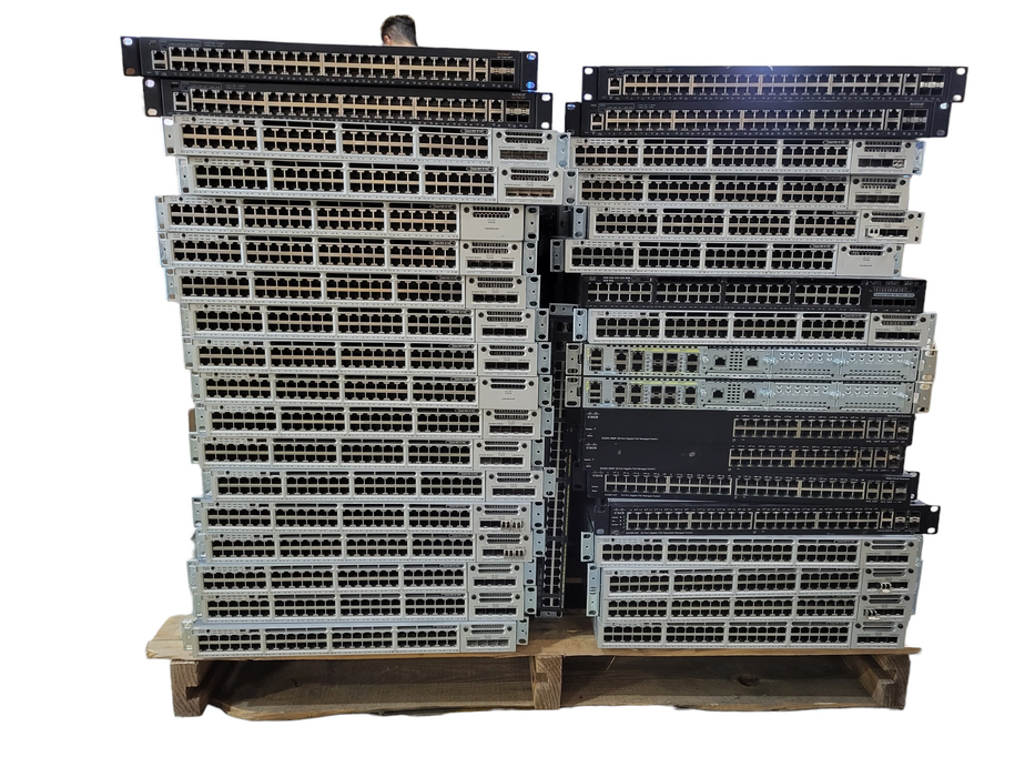 Lot of 110x Assorted Switches/Routers/Firewalls READ