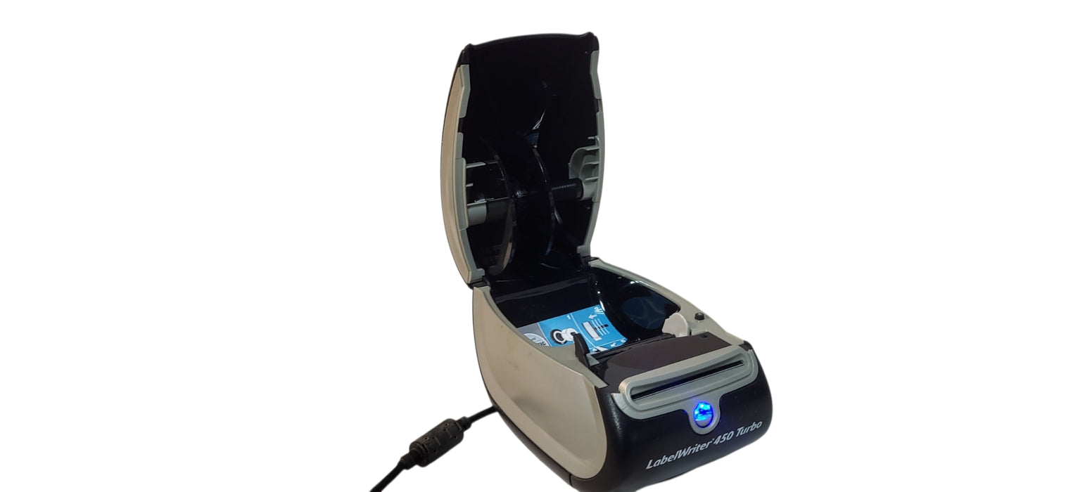 DYMO LabelWriter 450 Turbo Thermal Label Printer W/ Spool, No/ AC