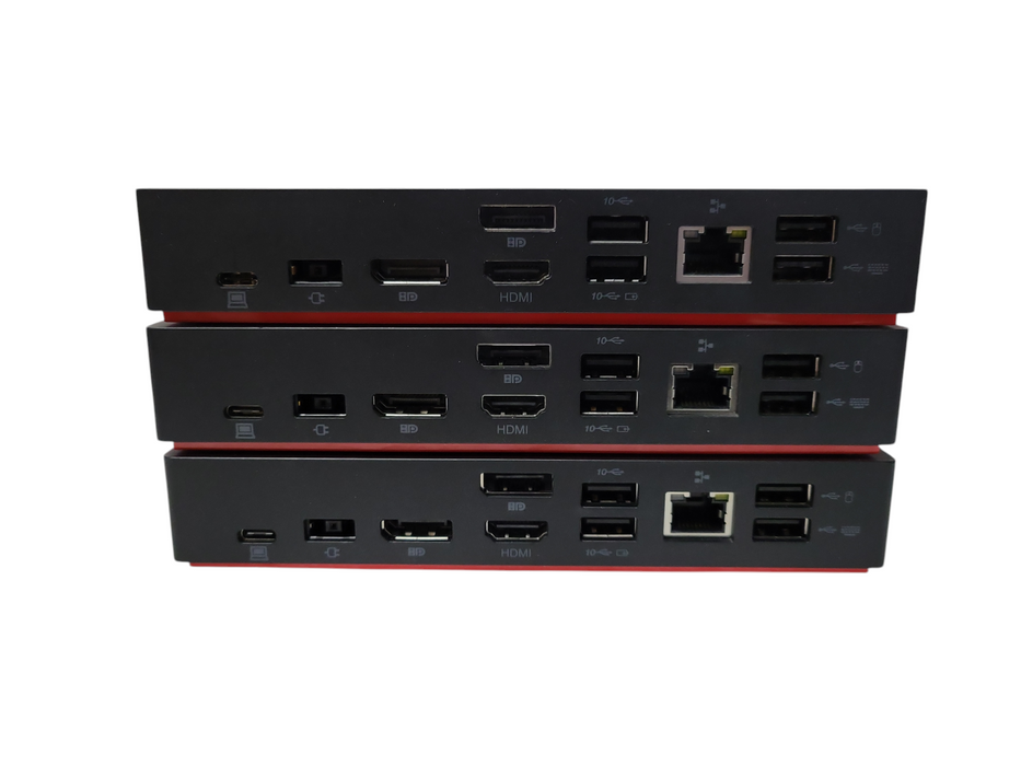 LOT of 3x Lenovo ThinkPad USB-C Dock Gen2 Docking Station  | LDC-G2