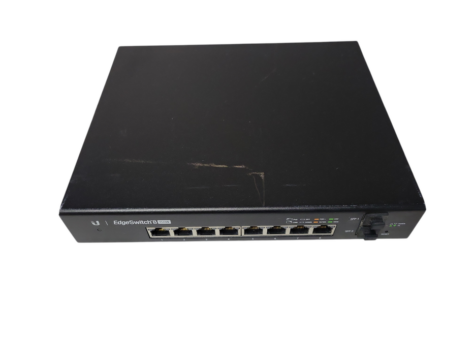 Ubiquiti EdgeSwitch 8 - 8-Port Gigabit PoE+ Switch with 2 SFP - ES-8-150W