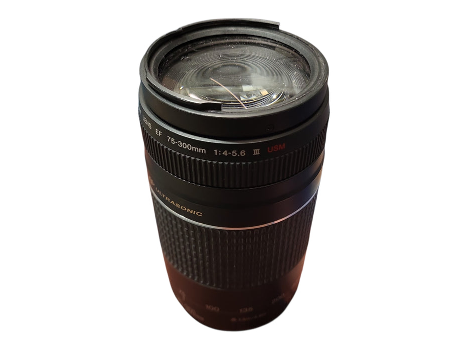 Canon 75-300mm EF f1:4-5.6 III USM Telephoto Zoom Lens UltraSonic AF/MF