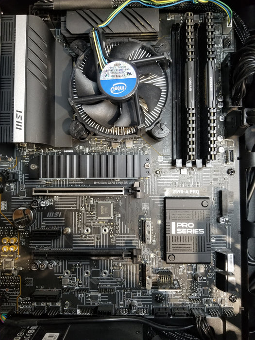 Custom Pc w/ MSi Z590-A Pro Core i5-10600K CPU 16GB RAM No HDD Read