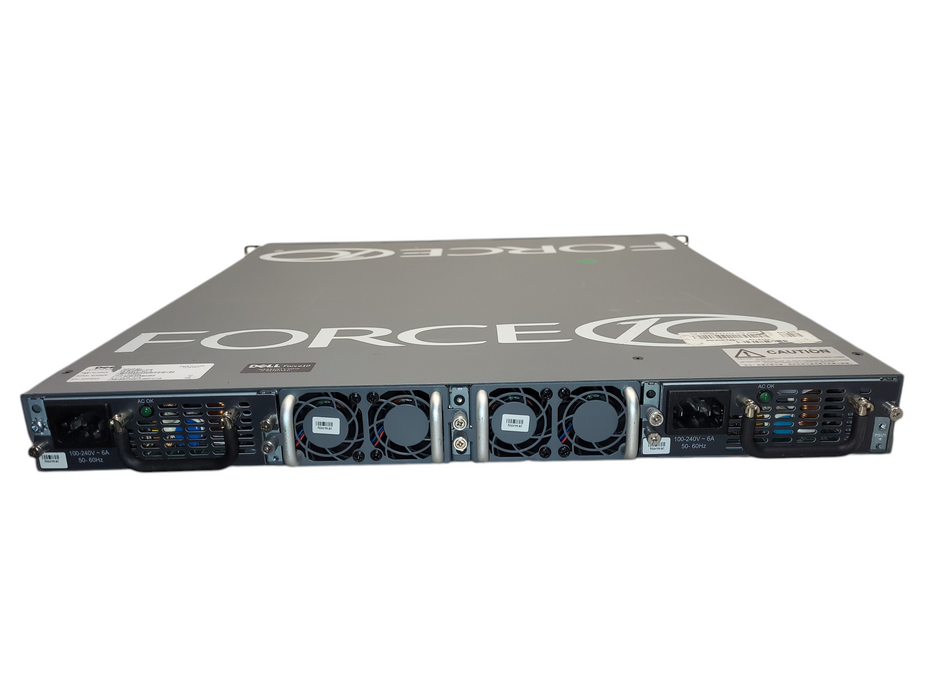 Dell Force10 S4810P-AC = 48x 10GB SFP+ 4x 40GB QSFP+ w/ 24x GP-10GSP-1S MFGR2
