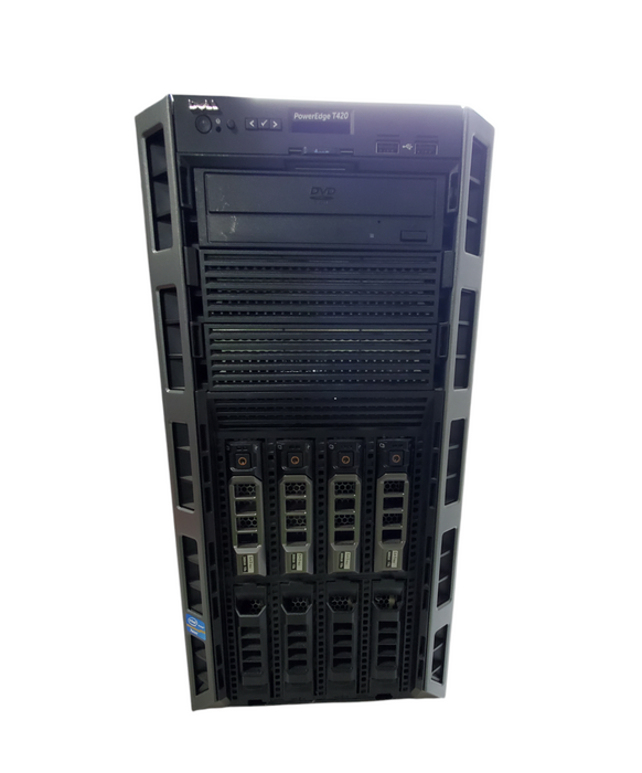 DELL PowerEdge T420 -  1x Intel Xeon E5-2450 0, 16GB DDR3, H310 - No HDD