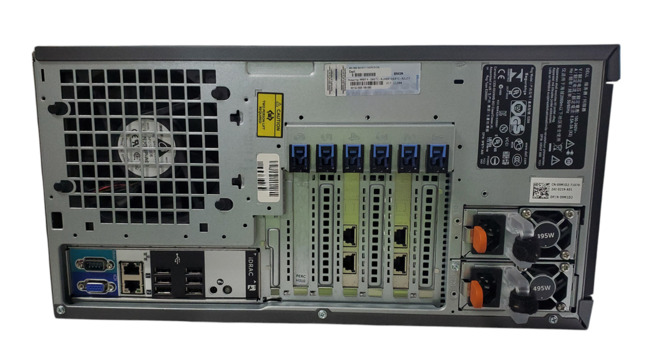 DELL PowerEdge T420 -  1x Intel Xeon E5-2450 0, 16GB DDR3, H310 - No HDD