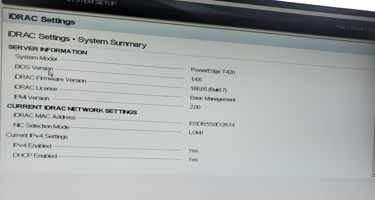 DELL PowerEdge T420 -  1x Intel Xeon E5-2450 0, 16GB DDR3, H310 - No HDD
