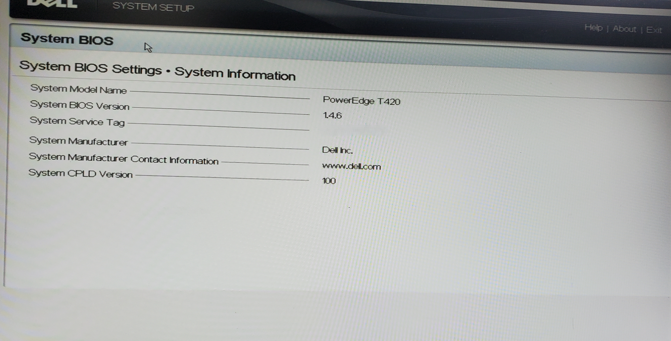 DELL PowerEdge T420 -  1x Intel Xeon E5-2450 0, 16GB DDR3, H310 - No HDD