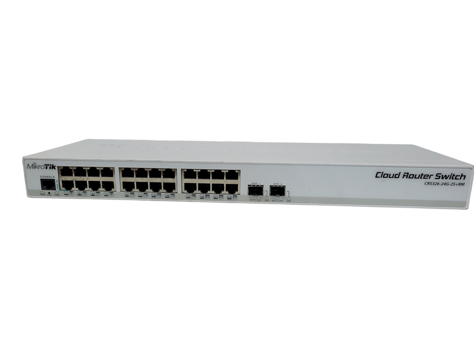 MikroTik CRS326-24G-2S+RM 24 Gigabit Port Switch