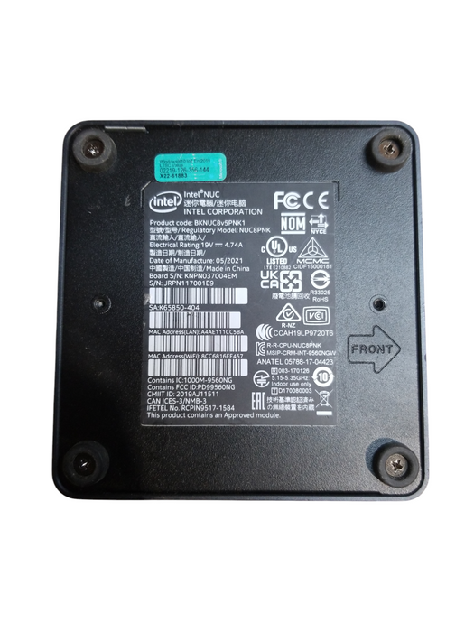 Intel Nuc BNKNUC8v5PNK Desktop i5-8365U CPU 8GB No HDD No OS
