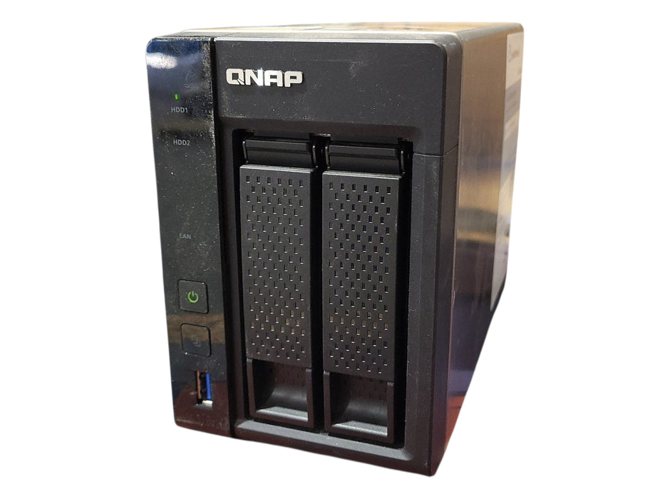 QNAP TS-253A 2-Bays NAS w/ 2x 4TB HDDs. No Power Adapter