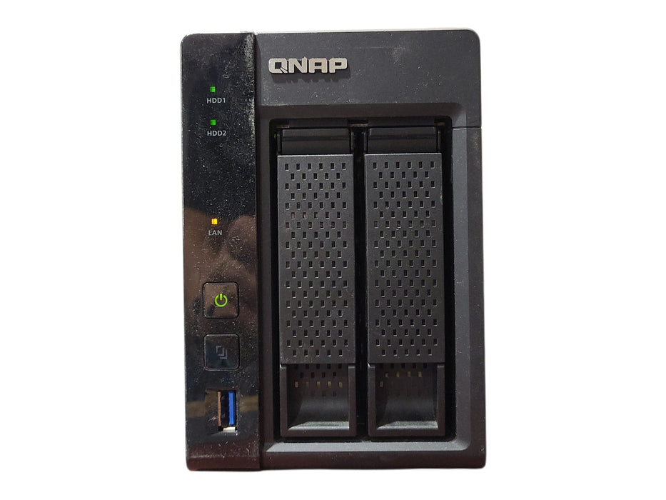 QNAP TS-253A 2-Bays NAS w/ 2x 4TB HDDs. No Power Adapter