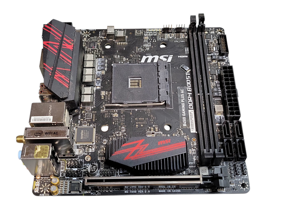 MSI B450I Gaming Plus AC Motherboard FOR PARTS ONLY