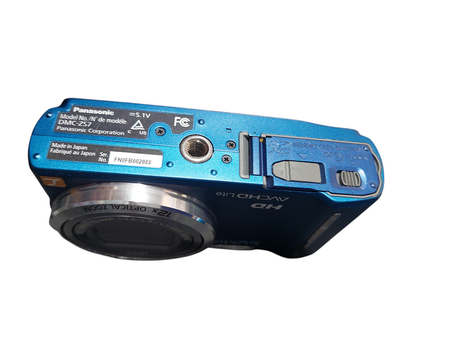 Panasonic DMC-ZS7 GPS Stereo Mic Lumix HD AVC HD Lite Lieca Lens 12x Zoom