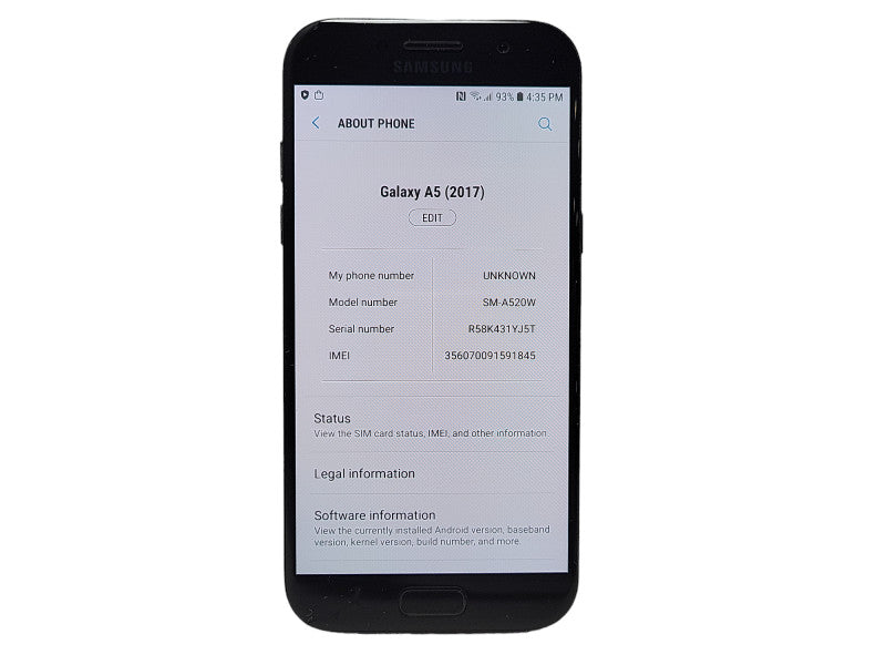 Samsung Galaxy A5 2017 32GB SM-A520W READ $