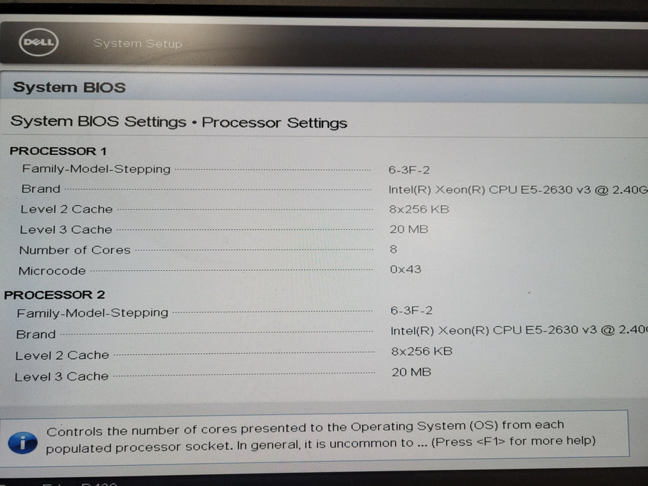DELL PowerEdge R430 2x Intel Xeon E5-2630 v3 128GB RAM NO RAID
