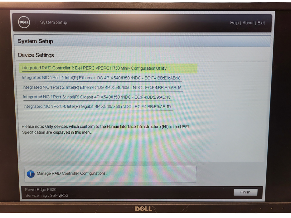 DELL PowerEdge R630 8x 2.5" 2x E-2680 v4 @ 2.40GHz 16GB DDR4 PERC H730 Mini
