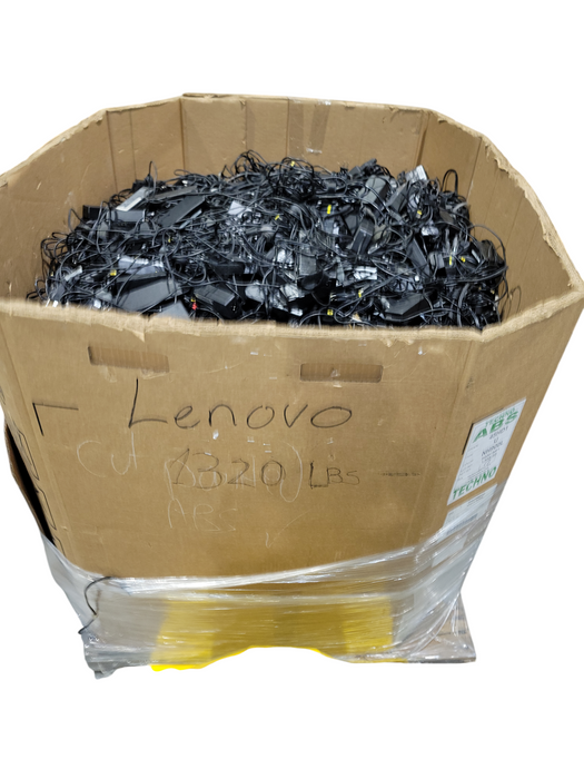 Bin of Approx 1320lbs Assorted Lenovo Laptop Power Adapters (AS-IS)