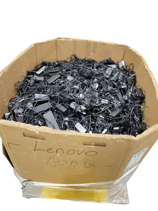 Bin of Approx 1320lbs Assorted Lenovo Laptop Power Adapters (AS-IS)
