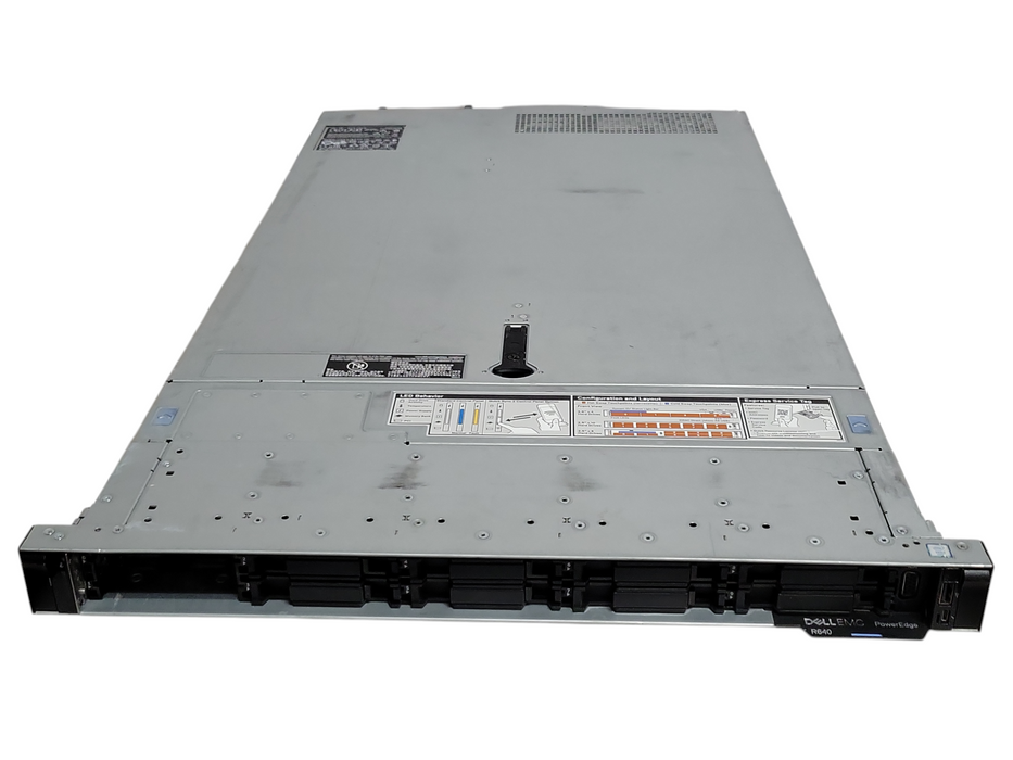 Dell PowerEdge R640 1U server w/ 2x CPU Heatsinks, NO CPU/RAM/RAID/HDD, READ