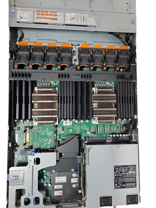 Dell PowerEdge R640 1U server w/ 2x CPU Heatsinks, NO CPU/RAM/RAID/HDD, READ