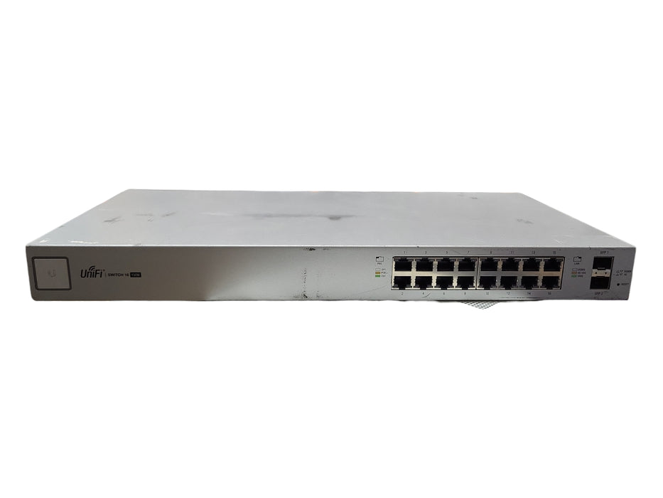 Ubiquiti Networks UniFi US-16-150W Managed PoE+ 16-Port Gigabit Switch, READ